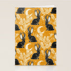 Jackalope - marigold and black  Stationery Card Gallery Image 2