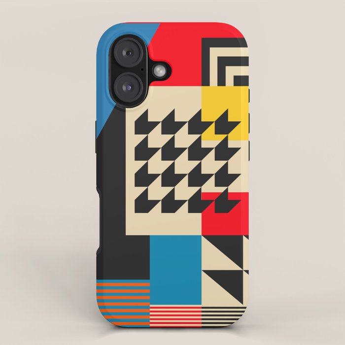 Groovy Modern Abstract Architecture in Geometric Shapes iPhone Case Gallery Image 1