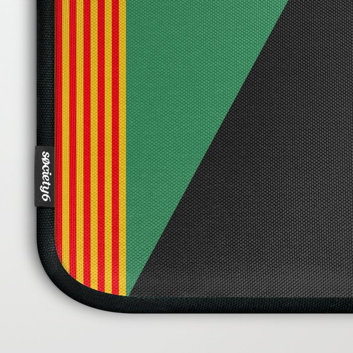 Groovy Modern Abstract Architecture in Geometric Shapes Laptop Sleeve Gallery Image 3