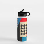 Groovy Modern Abstract Architecture in Geometric Shapes Water Bottle Gallery Image 1