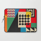 Groovy Modern Abstract Architecture in Geometric Shapes Laptop Sleeve Gallery Image 1