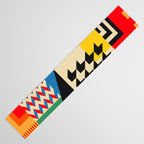 Groovy Modern Abstract Architecture in Geometric Shapes Table Runner Gallery Image 3