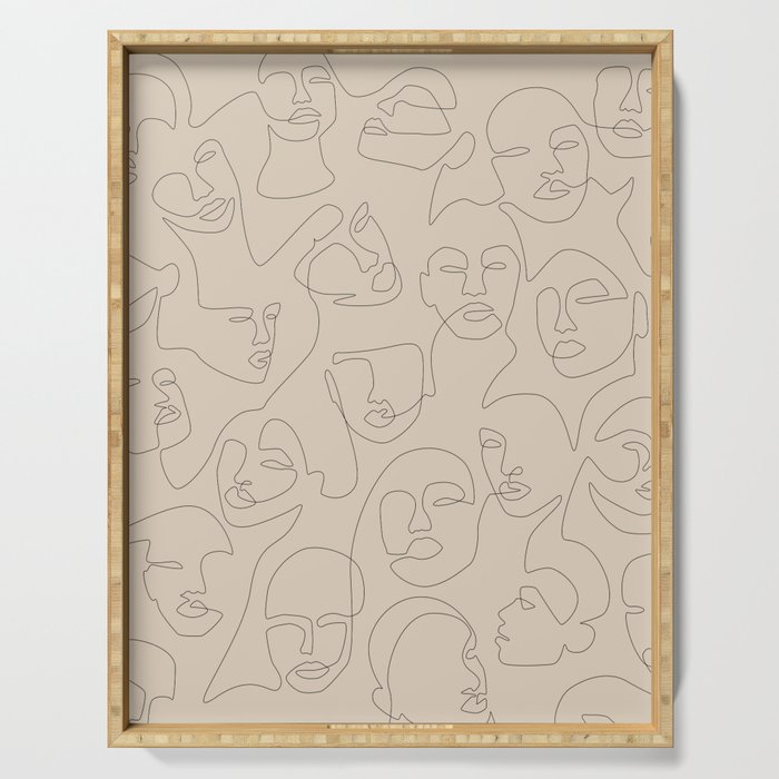 She's Beige Serving Tray Gallery Image 1