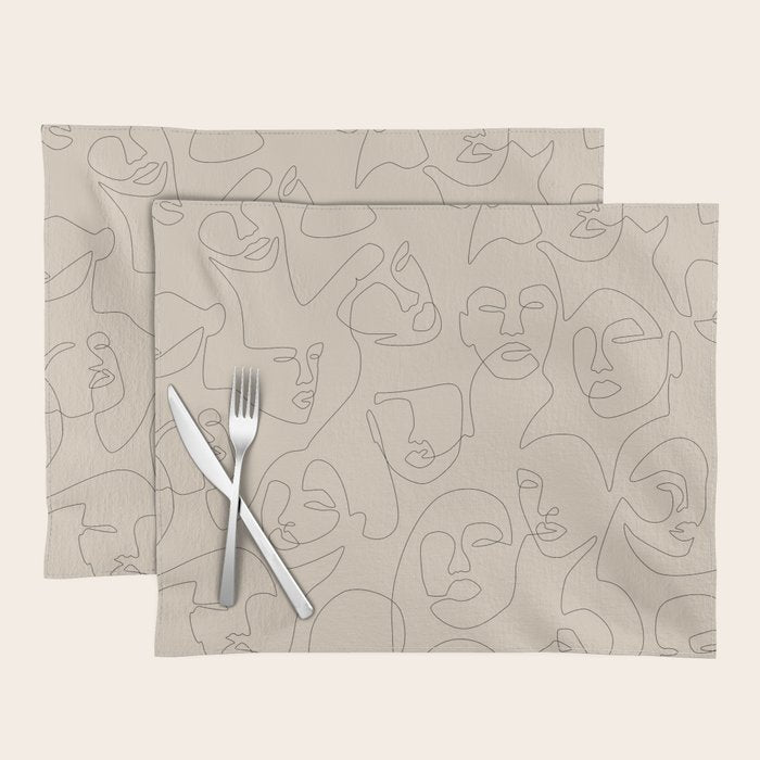 She's Beige Placemat Gallery Image 1