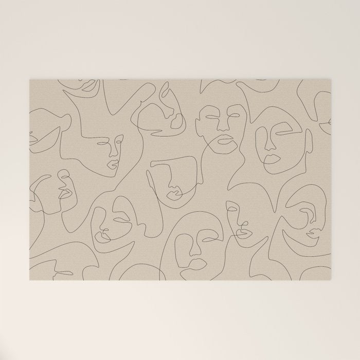 She's Beige Welcome Mat Gallery Image 1