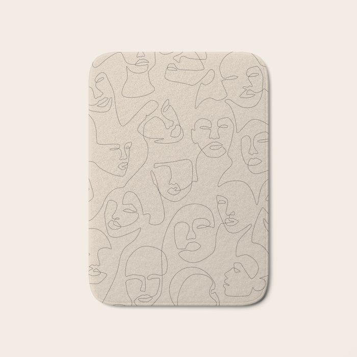 She's Beige Bath Mat Gallery Image 1