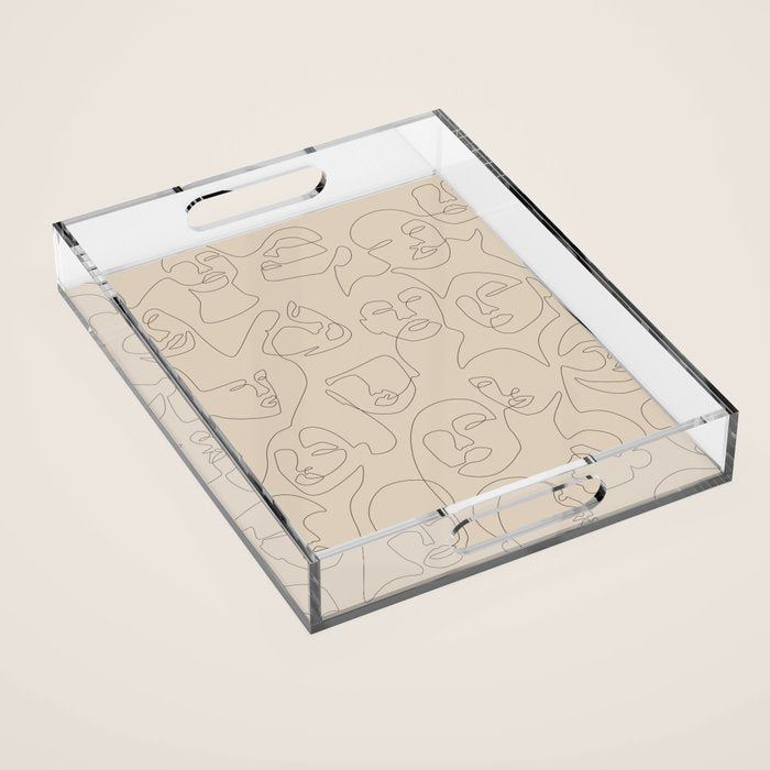 She's Beige Acrylic Tray Gallery Image 1