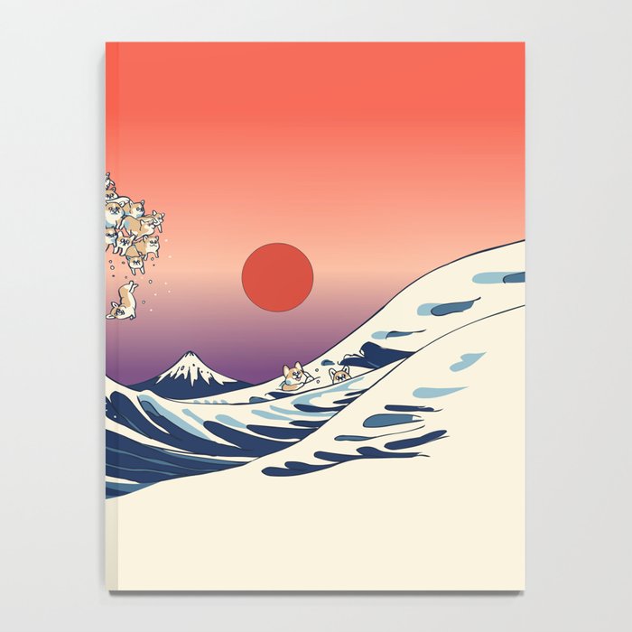 The Great Wave of Corgis Notebook Gallery Image 4