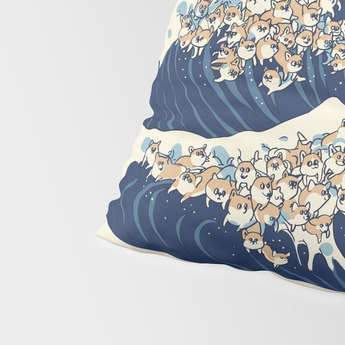 The Great Wave of Corgis Pillow Sham Gallery Image 4