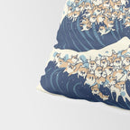 The Great Wave of Corgis Pillow Sham Gallery Image 4