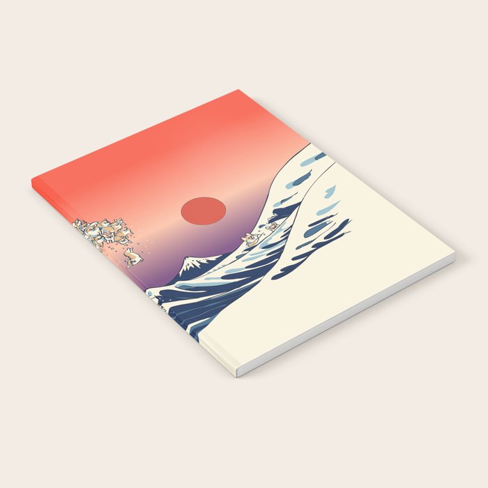 The Great Wave of Corgis Notebook Gallery Image 2