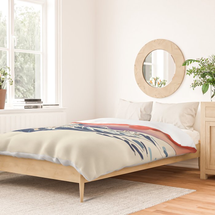 The Great Wave of Corgis Duvet Cover Gallery Image 2