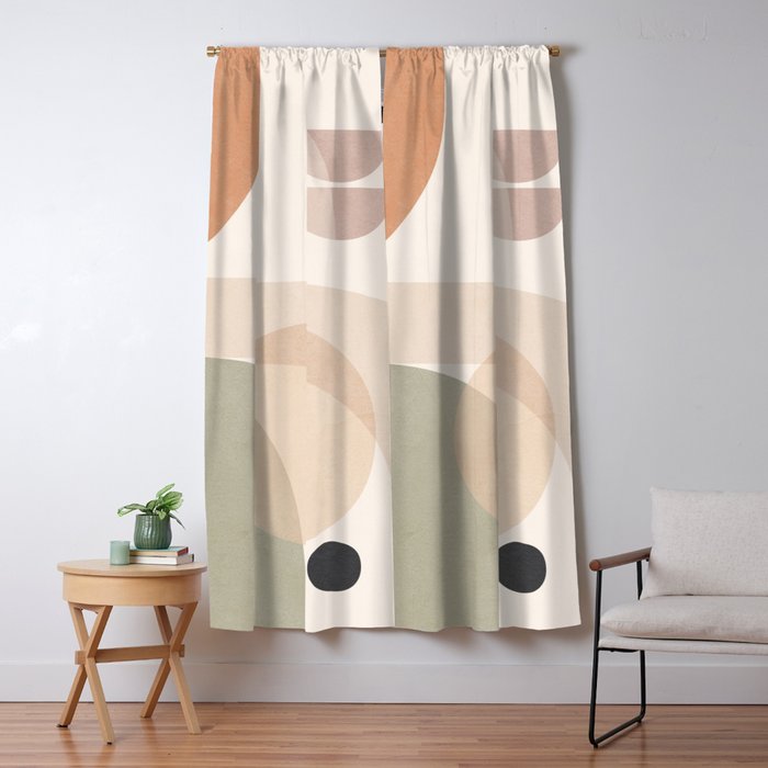 Abstract Minimal Shapes 11 Window Curtain Gallery Image 5