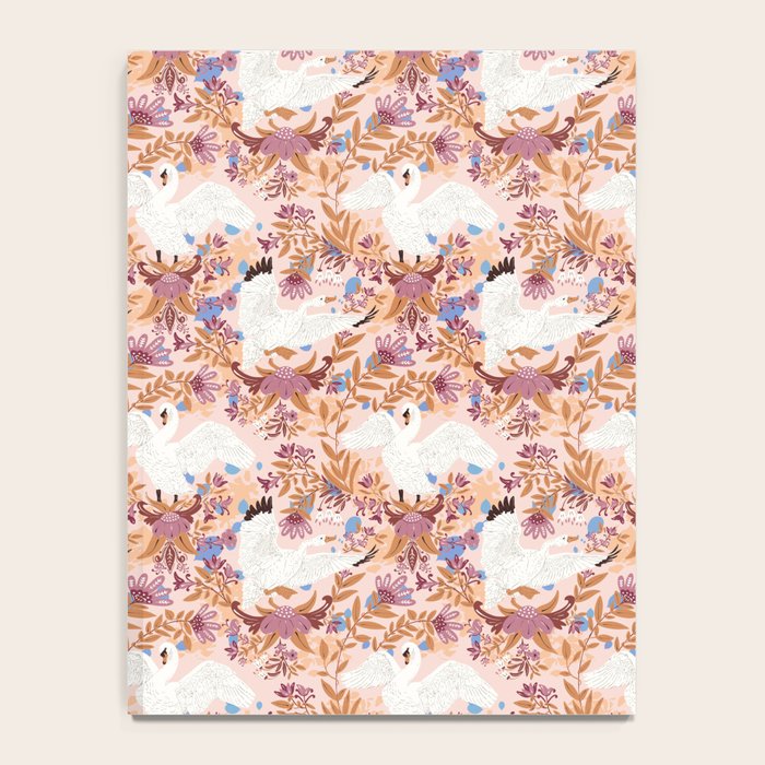 Elegant Swans in Bloom Notebook Gallery Image 4