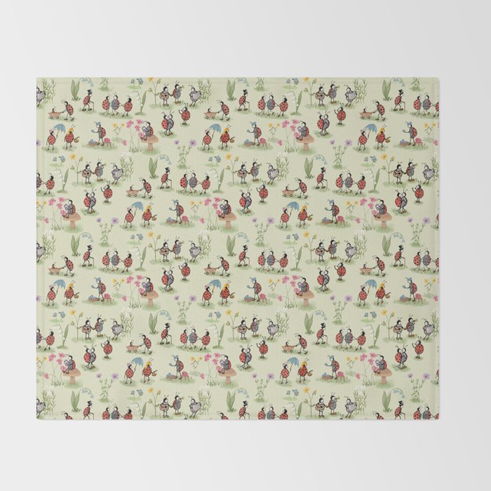 A Ladybug Life Throw Blanket Gallery Image 2