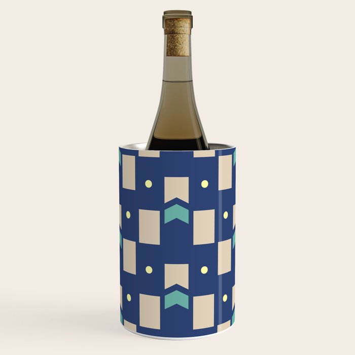 Art Deco Geometric Pattern 272 Wine Chiller Gallery Image 1
