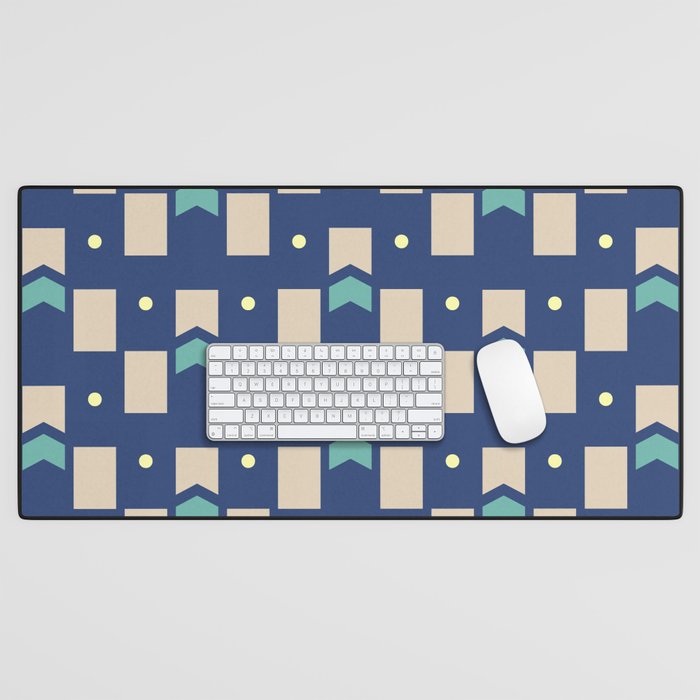 Art Deco Geometric Pattern 272 Desk Mat Gallery Image 1