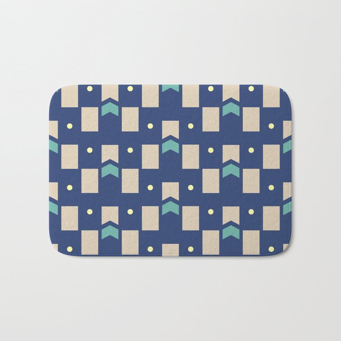 Art Deco Geometric Pattern 272 Bath Mat Gallery Image 1
