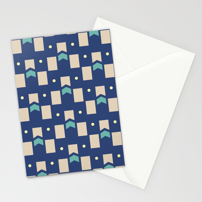 Art Deco Geometric Pattern 272 Stationery Card Gallery Image 2