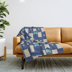 Art Deco Geometric Pattern 272 Throw Blanket Gallery Image 1