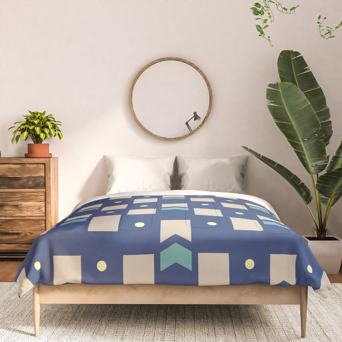 Art Deco Geometric Pattern 272 Comforter Gallery Image 3