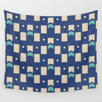 Art Deco Geometric Pattern 272 Wall Tapestry Gallery Image 4