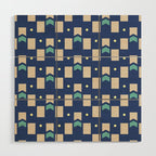 Art Deco Geometric Pattern 272 Wood Wall Art Gallery Image 1