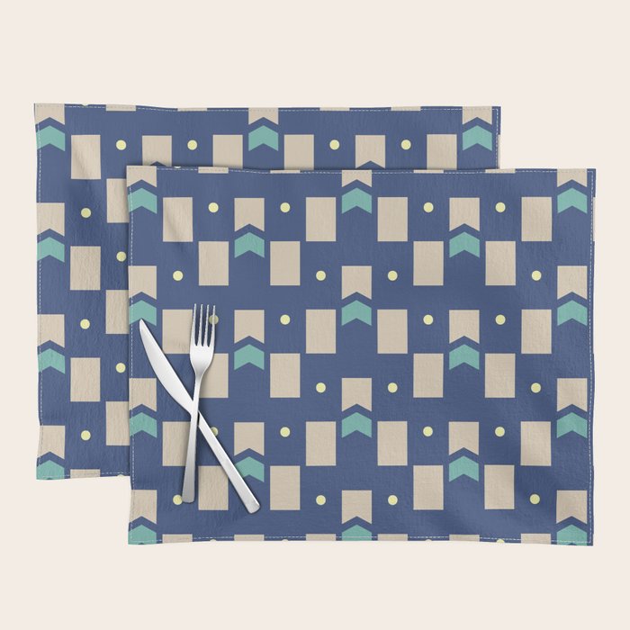Art Deco Geometric Pattern 272 Placemat Gallery Image 1
