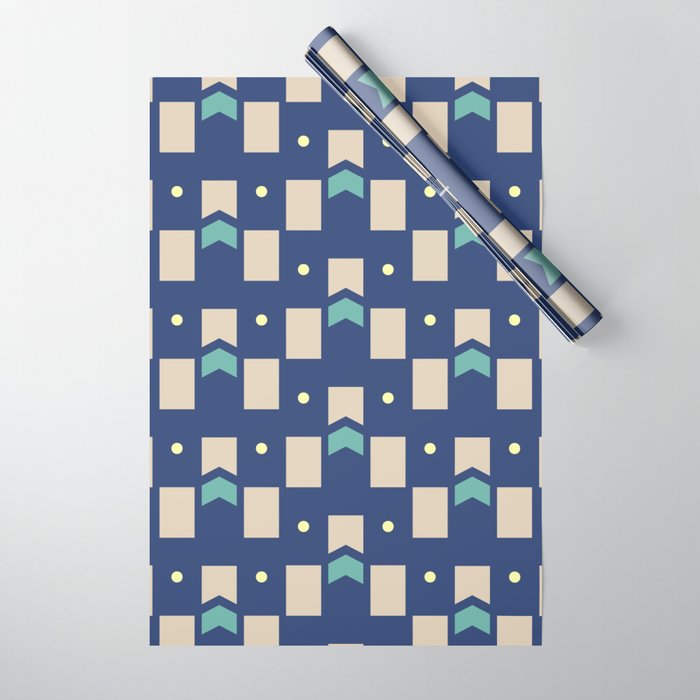 Art Deco Geometric Pattern 272 Wrapping Paper Gallery Image 1