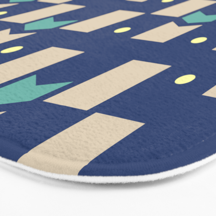 Art Deco Geometric Pattern 272 Bath Mat Gallery Image 3