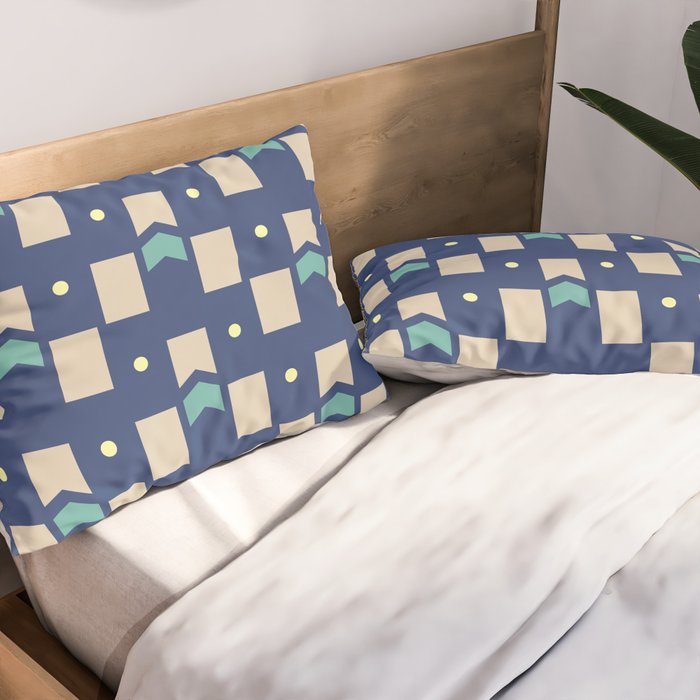 Art Deco Geometric Pattern 272 Pillow Sham Gallery Image 2