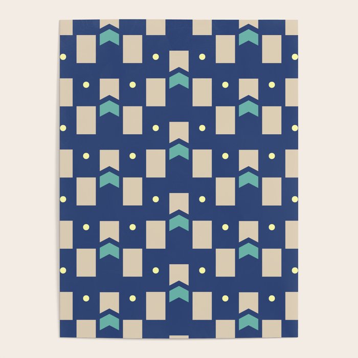 Art Deco Geometric Pattern 272 Poster Gallery Image 4