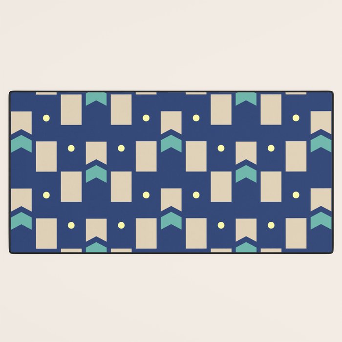 Art Deco Geometric Pattern 272 Desk Mat Gallery Image 3