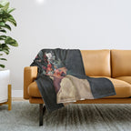 Roses Bloomed every time I Thought of You Throw Blanket Gallery Image 1