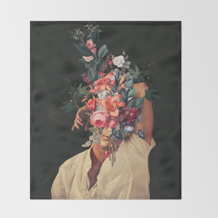 Roses Bloomed every time I Thought of You Throw Blanket Gallery Image 2