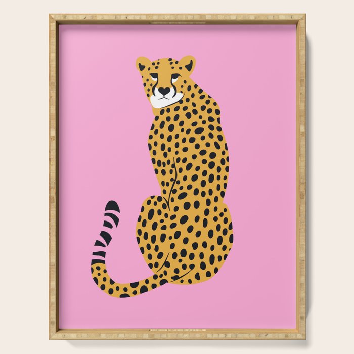 Fierce in Pink  Serving Tray Gallery Image 1