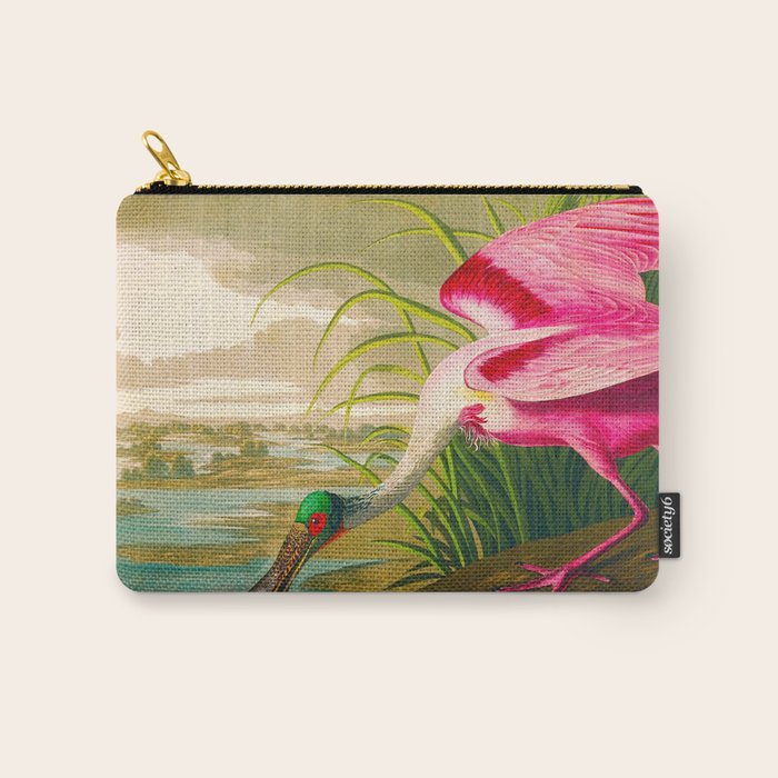 Roseate Spoonbill Bird pink Carry All Pouch Gallery Image 1