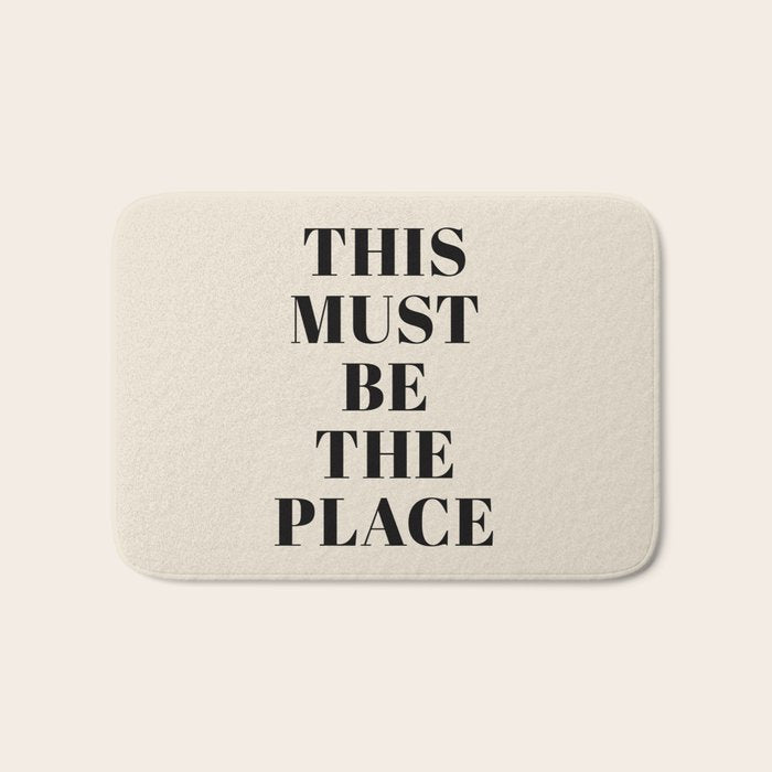 This Must Be The Place Bath Mat Gallery Image 1