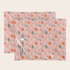 Retro christmas decoration art pattern Placemat Gallery Image 1