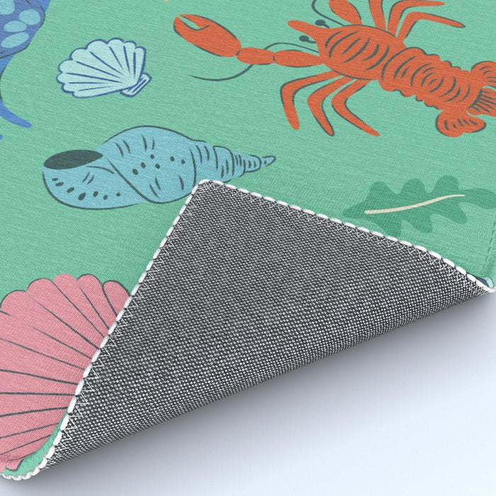 Crustaceans Seashells Rug Gallery Image 4
