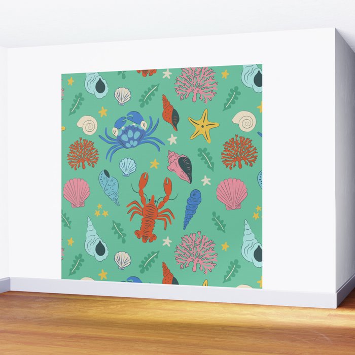 Crustaceans Seashells Wall Mural Gallery Image 2