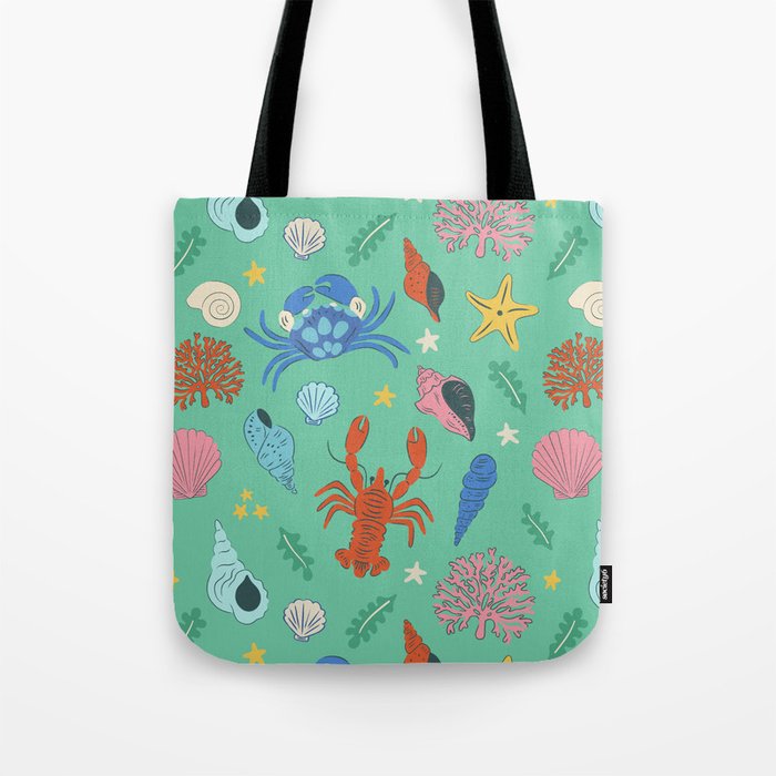 Crustaceans Seashells Tote Bag Gallery Image 1
