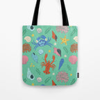 Crustaceans Seashells Tote Bag Gallery Image 1