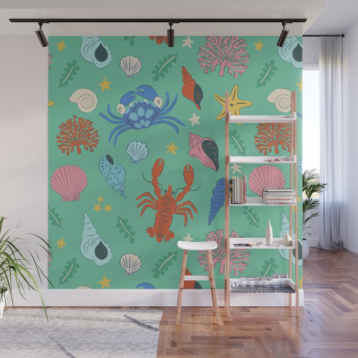 Crustaceans Seashells Wall Mural Gallery Image 1