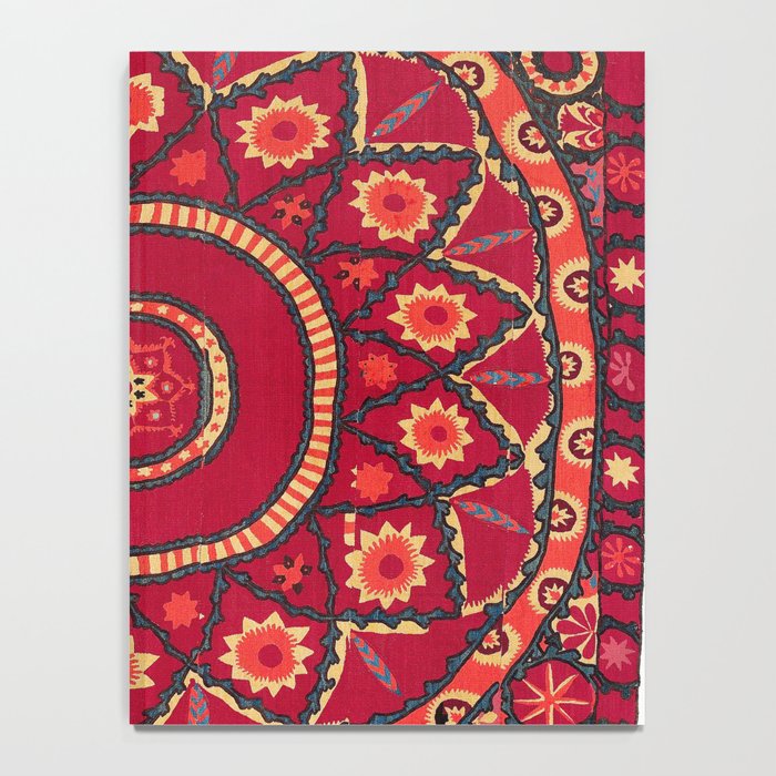 Pskent Suzani Uzbekistan Embroidery Print Notebook Gallery Image 4