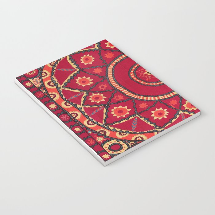 Pskent Suzani Uzbekistan Embroidery Print Notebook Gallery Image 3