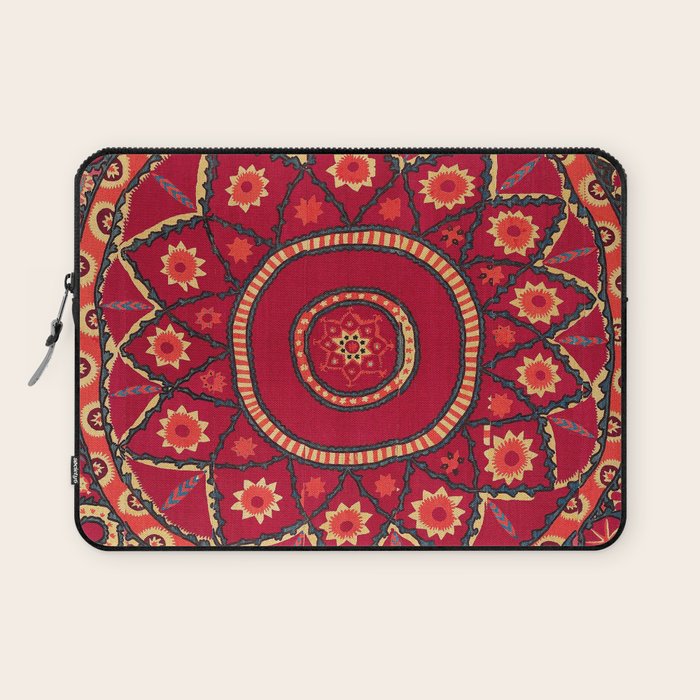 Pskent Suzani Uzbekistan Embroidery Print Laptop Sleeve Gallery Image 1