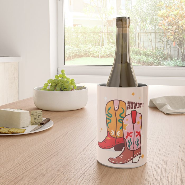 Howdy! Cowboy Boots Wine Chiller Gallery Image 4