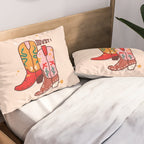 Howdy! Cowboy Boots Pillow Sham Gallery Image 2