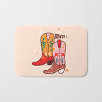 Howdy! Cowboy Boots Bath Mat Gallery Image 1
